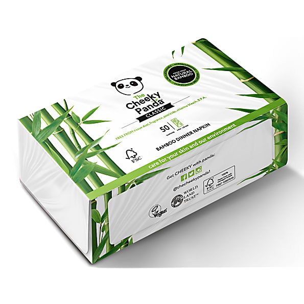 The Cheeky Panda Serviettes de Table en Bambou (50 unites)