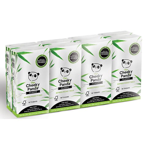 The Cheeky Panda Bamboo Mouchoirs Pocket (8 étuis)