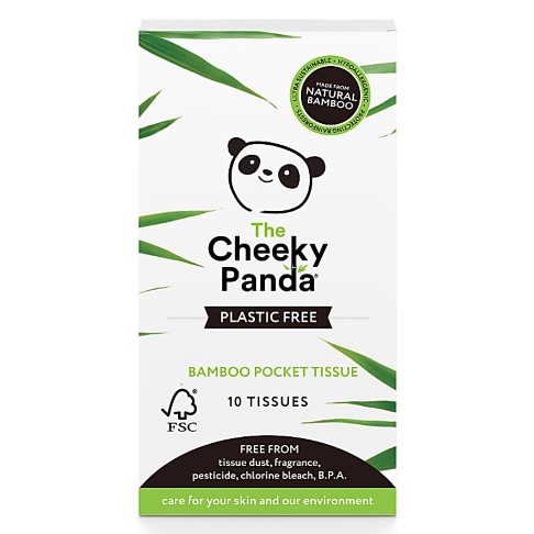 Cheeky Panda Mouchoirs de Poche en Bambou - Sans Plastique