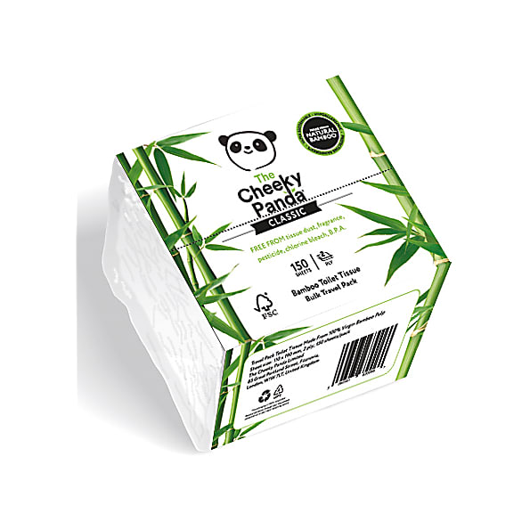 The Cheeky Panda Papier Toilette en Bambou - Format Voyage