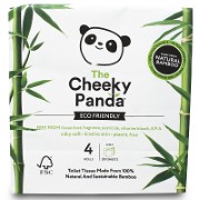 Cheeky Panda Papier Toilette en Bambou SANS PLASTIQUE (4 rouleaux)