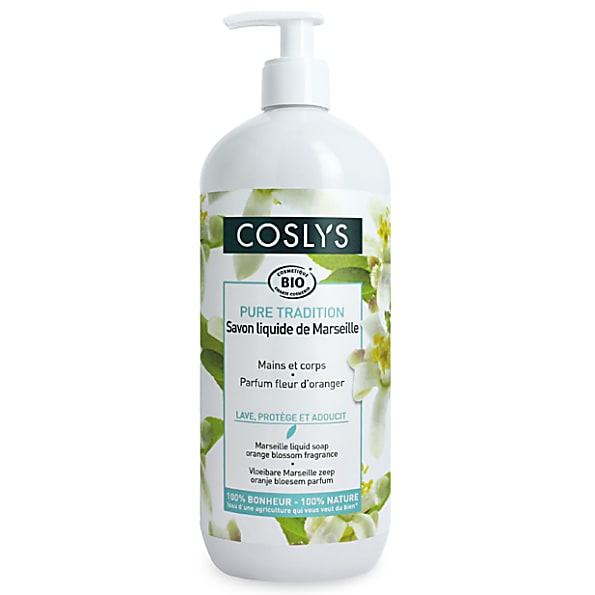 Coslys Savon Liquide De Marseille Fleur D'oranger 1L