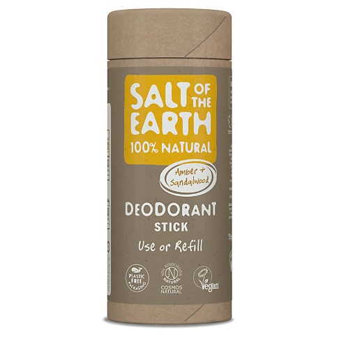 Salt of the Earth Déodorant Stick Ambre & Bois de Santal