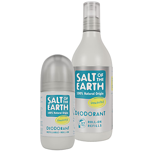 Salt of the Earth Déodorant Roll-On Sans Parfum & Recharge