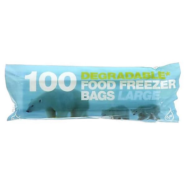 D2W - Sac Degradable de Congelation - 100 Taille : Grand