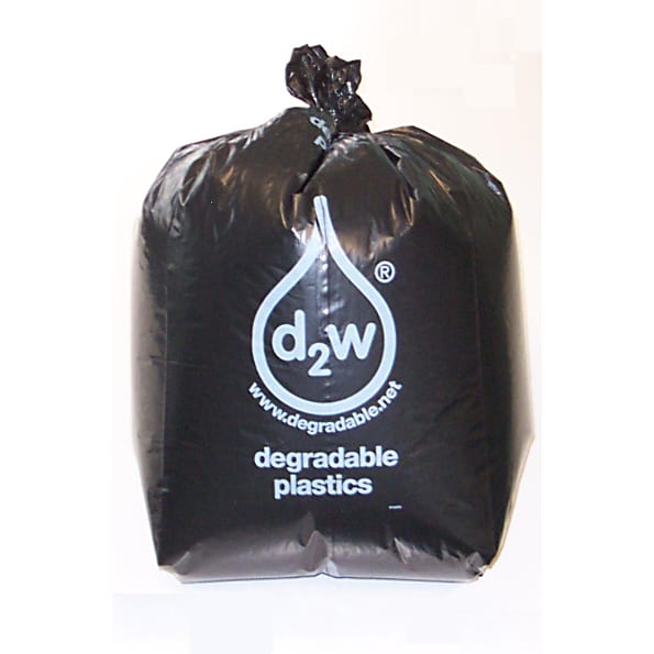 D2W - Boîte de 200 Sacs à Ordures Biodegradables Noirs