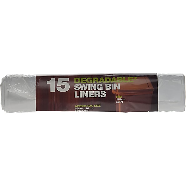 D2W - 60 Litres Sacs Degradables avec Lien Coulissant