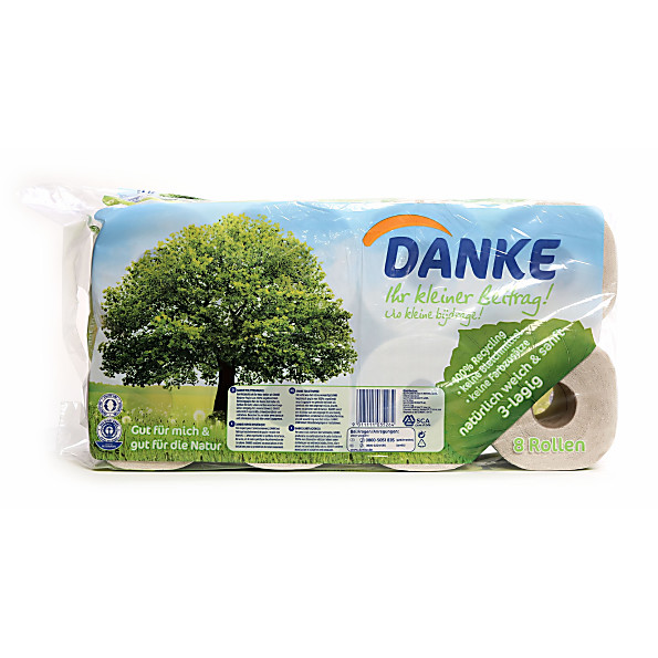 Danke Papier Toilette (8 rouleaux)