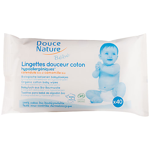 Douce Nature - Lingettes bébé biodégradables