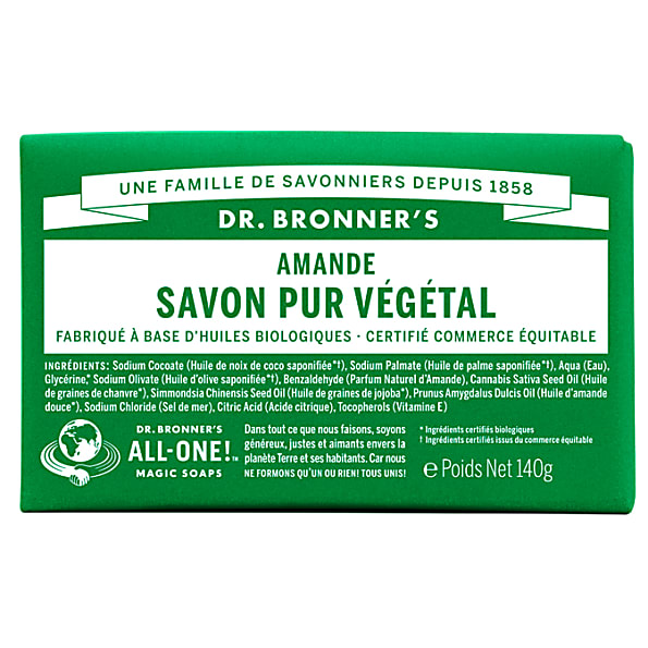 Dr. Bronner's - Savon Solide de Castille - Amande