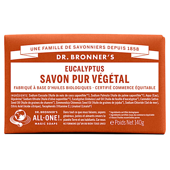 Dr. Bronner's - Savon Solide de Castille - Eucalyptus
