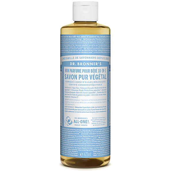 Dr. Bronner's - Savon Liquide de Castille Sans Parfum pour Bebe - 4...