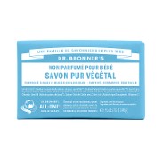 Dr. Bronner's - Savon Solide de Castille pour Bébés - Sans parfum