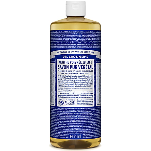Dr. Bronner's - Savon Liquide de Castille - Menthe poivree - 946ml