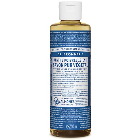 Dr. Bronner's - Savon Liquide de Castille - Menthe poivrée - 236ml