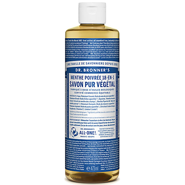 Dr. Bronner's - Savon Liquide de Castille - Menthe poivree - 472ml