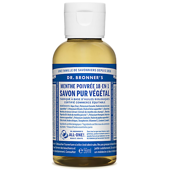 Dr. Bronner's - Savon Liquide Menthe Poivree - 59ml