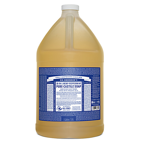 Dr. Bronner's - Savon Liquide de Castille - Menthe poivree - 3.78L