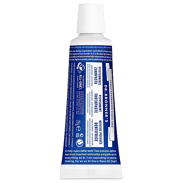 Dr. Bronner's Dentifrice à la Menthe Poivree - Format Voyage