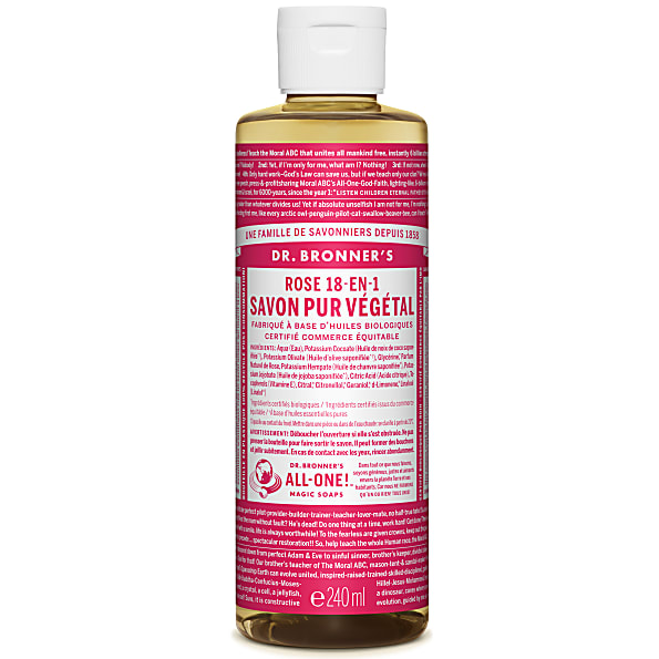 Dr. Bronner's - Savon Liquide de Castille - Rose - 236ml