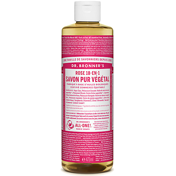 Dr. Bronner's - Savon Liquide de Castille - Rose - 472ml