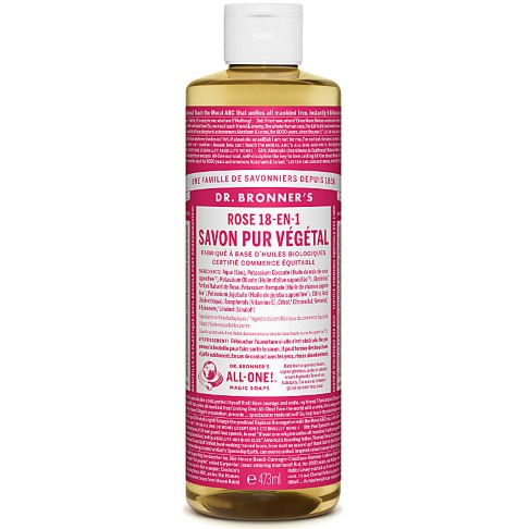 Dr. Bronner's - Savon Liquide de Castille - Rose - 472ml