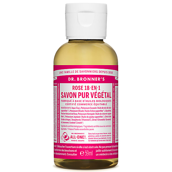 Dr. Bronner's - Savon Liquide de Castille - Rose - 59ml
