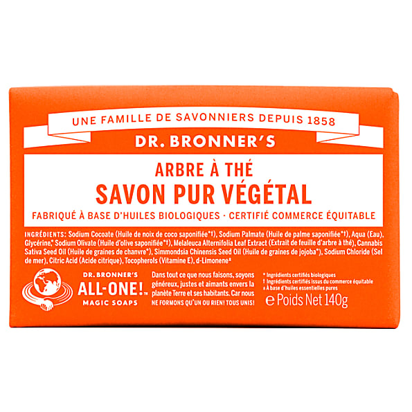 Dr. Bronner's - Savon Solide de Castille - Arbre à The