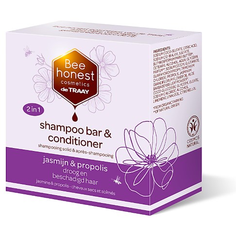 Bee Honest Shampooing & Après-Shampooing Solide Jasmin & Propolis