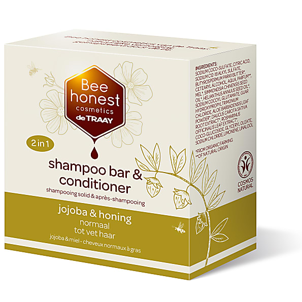 Bee Honest Shampooing & Apres-Shampooing Solide Jojoba & Miel