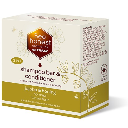 Bee Honest Shampooing & Après-Shampooing Solide Jojoba & Miel