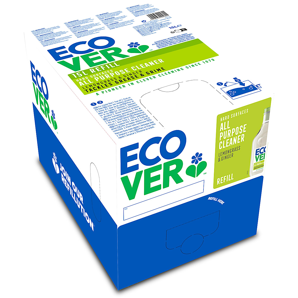 Ecover - Nettoyant Multi-Usages - Citron - Bag-In-Box 15L