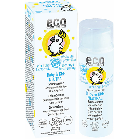 Eco Cosmetics Creme Solaire Neutre Tres Haute Protection Bebes SPF 50+