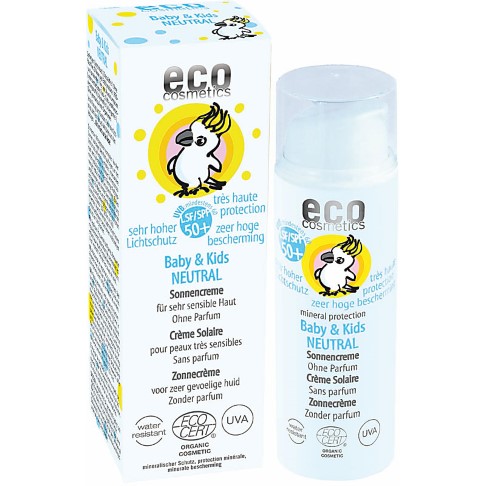 Eco Cosmetics Crème Solaire Neutre Très Haute Protection Bébés SPF 50+
