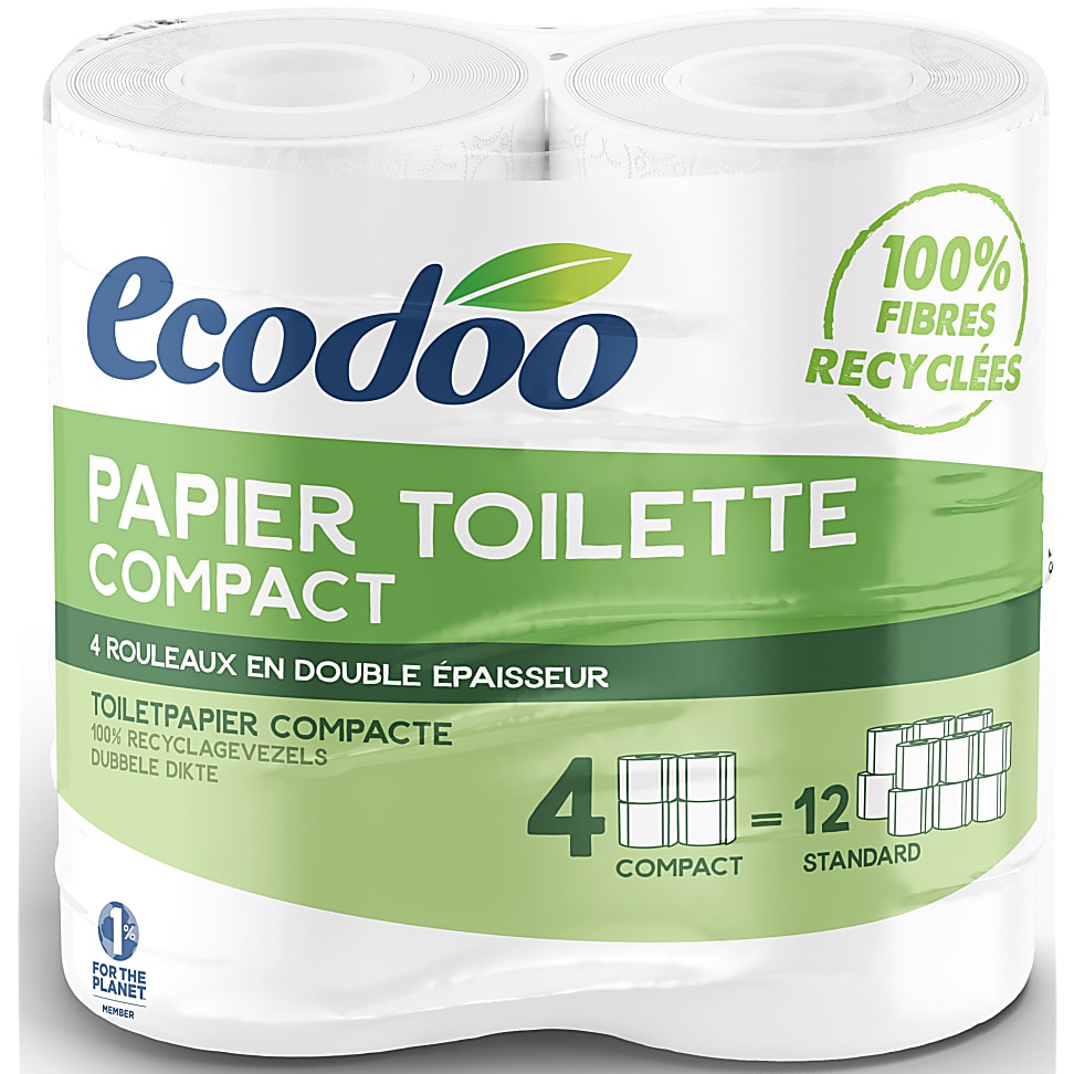 Ecodoo Papier Toilette Compact (4 rouleaux)