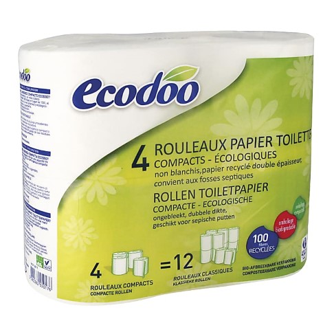 Ecodoo Papier Toilette Compact (4 rouleaux)