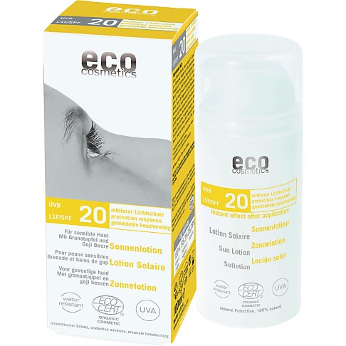 Eco Cosmetics Crème Solaire Protection Moyenne Indice 20