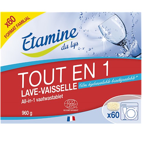 Etamine Du Lys Tablettes Lave-Vaisselle Tout-en-Un (60 tablettes)