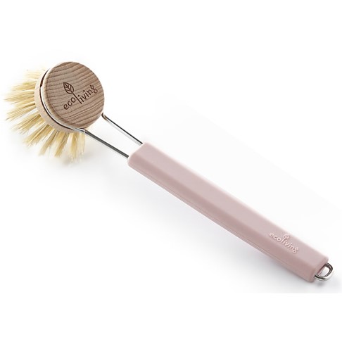 Eco Living Brosse à Vaisselle avec Tête Remplaçable - Rose