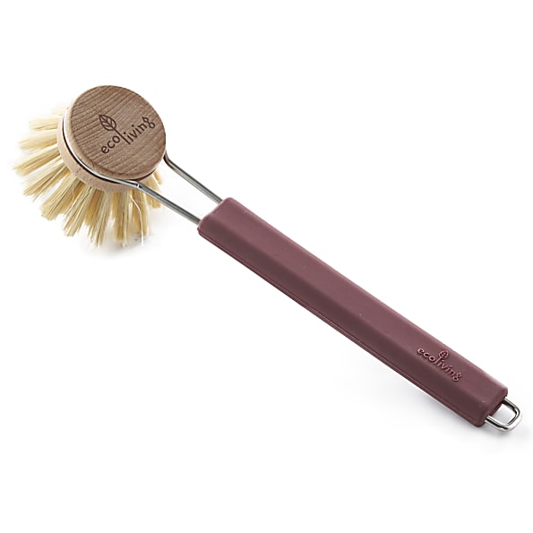 Eco Living Brosse à Vaisselle avec Tête Remplaçable - Bordeaux