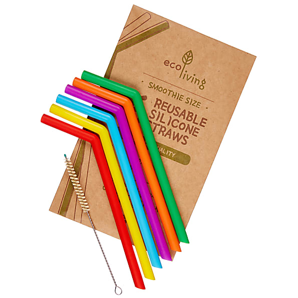 Eco Living Pailles Smoothie en Silicone (6 pc)