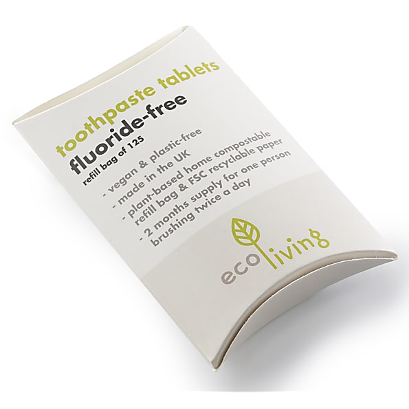 Eco Living Comprimes de Dentifrice - Recharge (sans fluoride)