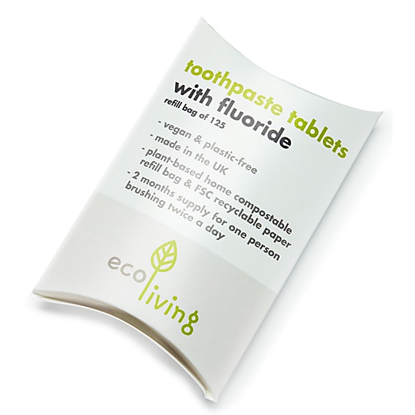 Eco Living Comprimes de Dentifrice - Recharge (avec fluoride)