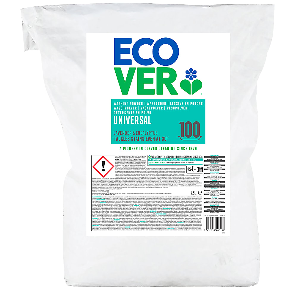 Ecover Lessive Poudre Universelle Lavande & Eucalyptus 7.5KG