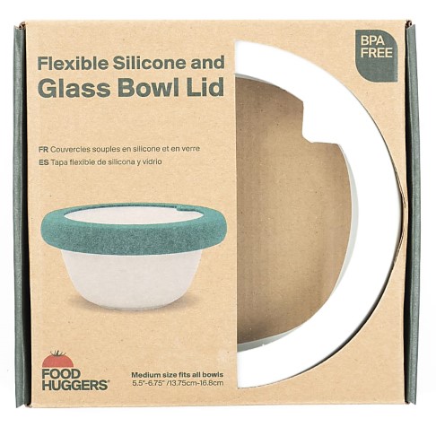 FOOD HUGGERS® Medium Lid Soft White - Couvercles Transparents & Empilables