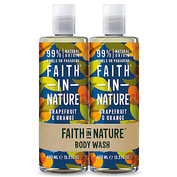 Faith in Nature Duo Gel Douche & Bain Pamplemousse & Orange