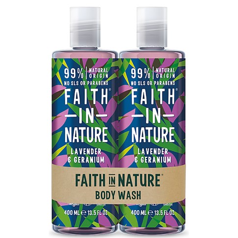 Faith in Nature Duo Gel Douche & Bain Lavande & Géranium