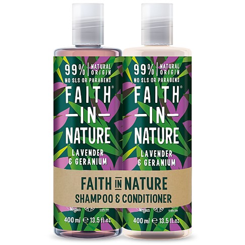 Faith in Nature Shampoing & Après-Shampoing Lavande & Géranium