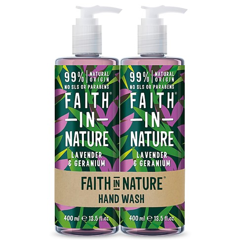 Faith in Nature Duo Savon Mains Lavande & Géranium