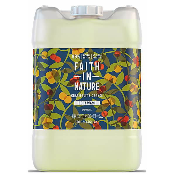 Faith in Nature Gel Douche & Bain au Pamplemousse et à l'Orange - 20L
